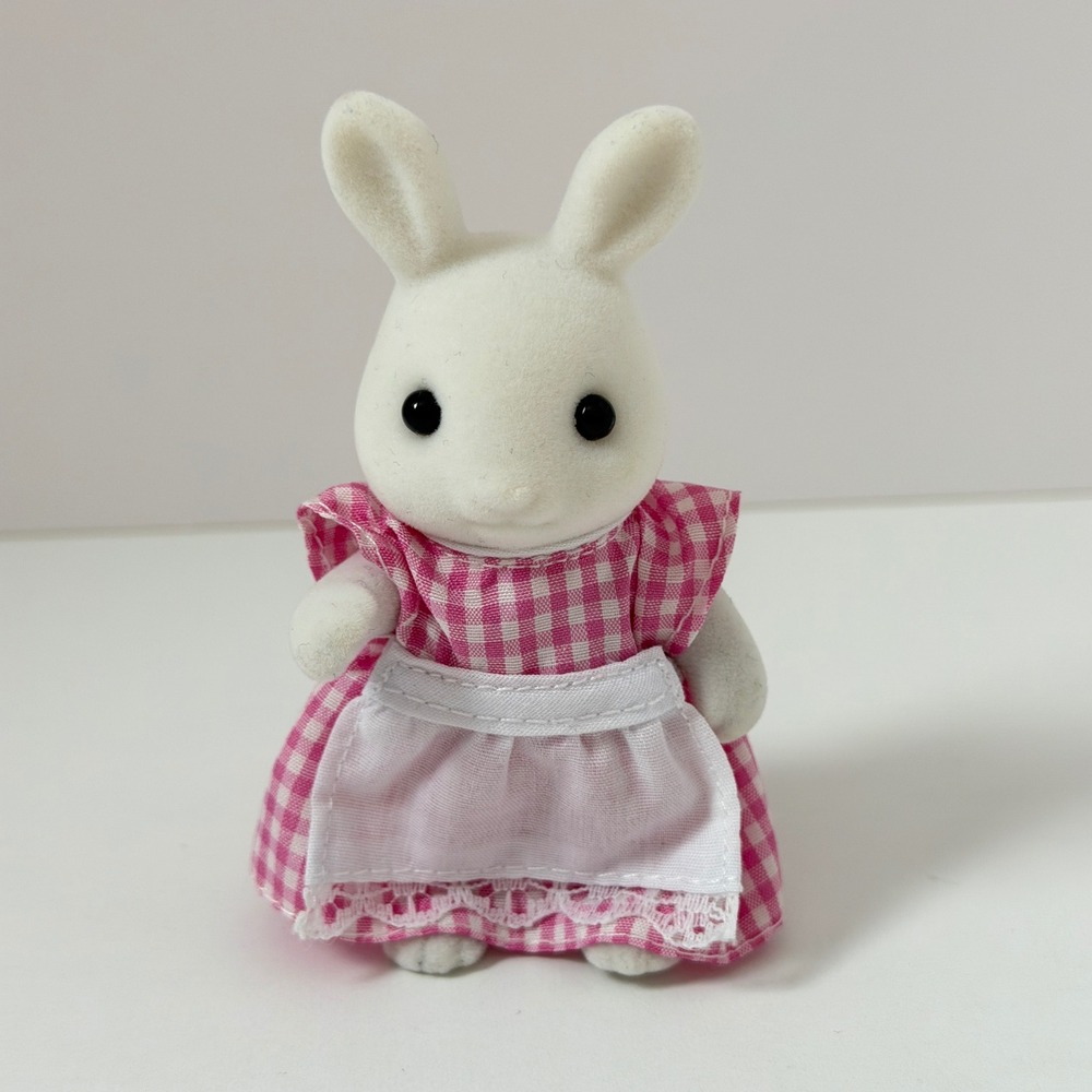 Vintage Sylvanian Families Lettuce Snow-Warren White from Rabbit White Family